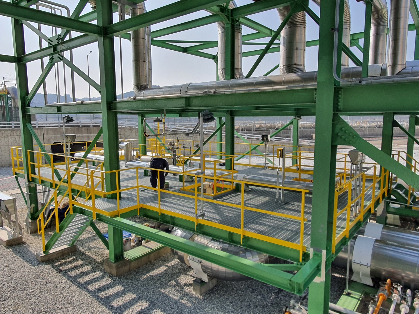 삼척기지 LNG Reloading 시스템 구축공사 ◈ 한국가스공사 12.00m X 18.00m 플랫폼용